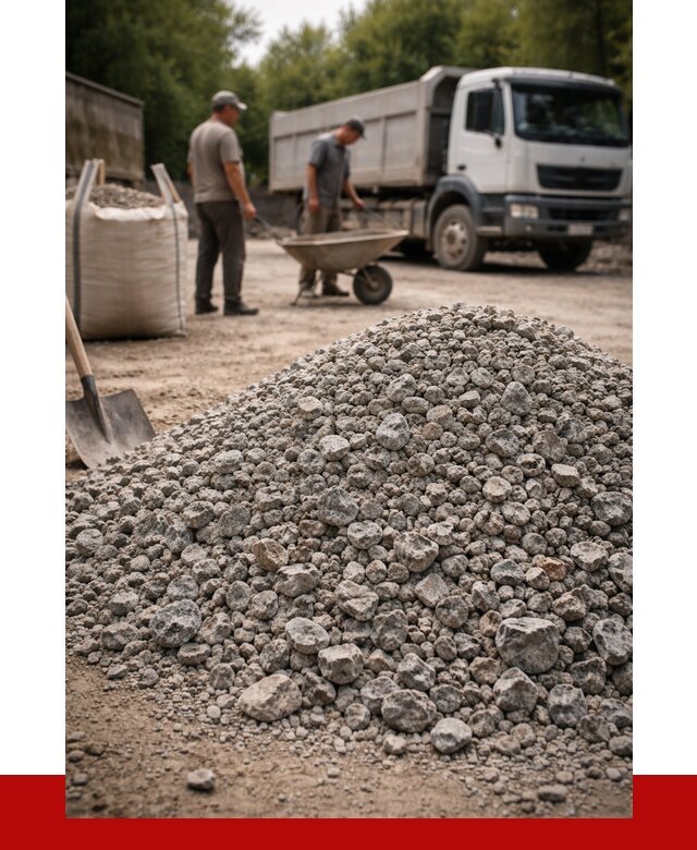 Гранитный щебень фракция 20-40 в Североморске от 3423 руб. ПРОНЕРУДСвм