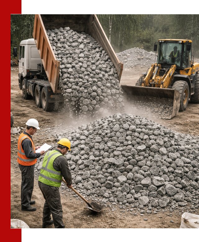 Гранитный щебень фракция 70-150 доставка в Североморске