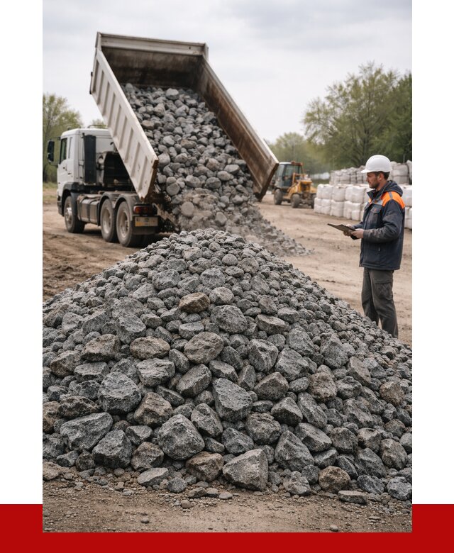 Гранитный щебень фракция 100-200 в Североморске от 4493 р. ПРОНЕРУДСвм