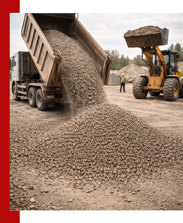 Гравийный щебень фракция 3–10 с доставкой в Североморске