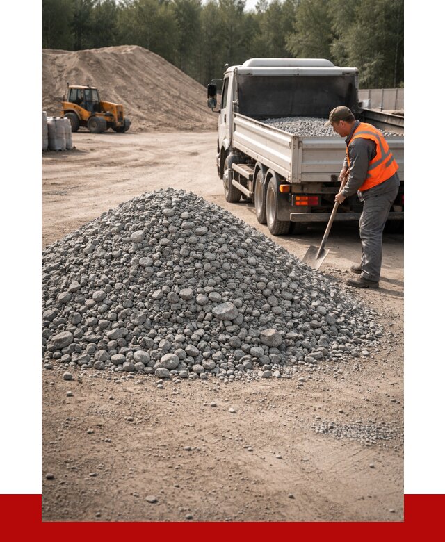Гравийный щебень фракция 5-10 в Североморске от 2353 р. | ПРОНЕРУДСвм