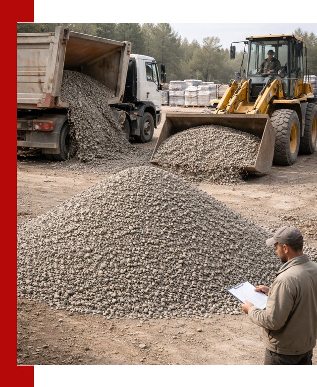 Гравийный щебень фракция 5–10 с доставкой в Североморске