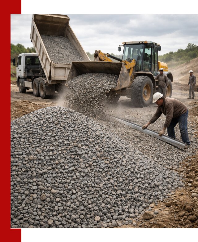 Гравийный щебень фракция 5-20 с доставкой в Североморске