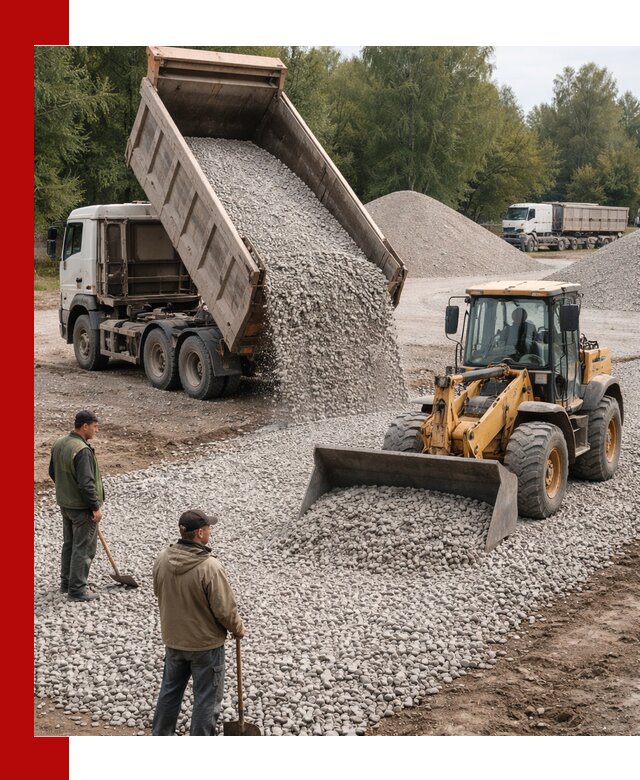 Купить гравийный щебень фракция 20-40 в Североморске с доставкой