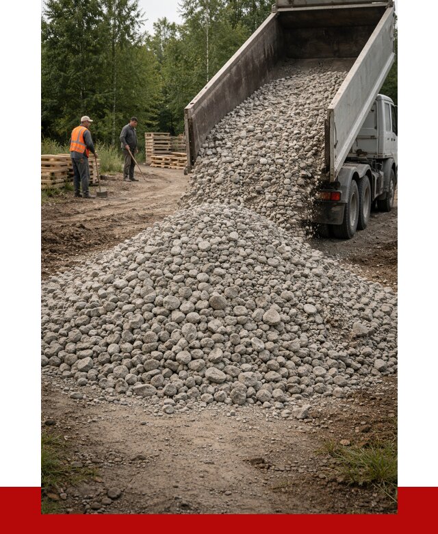 гравийный щебень фракция 70-120 в Североморске от 2621 р. ПРОНЕРУДСвм