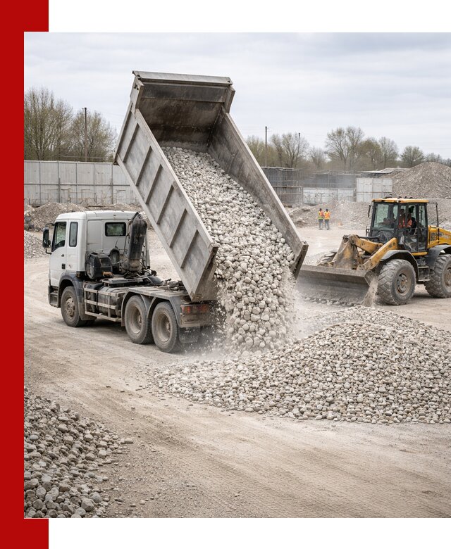 Доставка и продажа известнякового щебня в Североморске