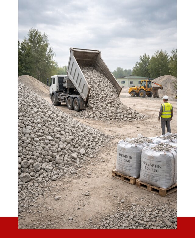 Известняковый щебень фракция 70-150 в Североморске от 1337 р. | ПРОНЕРУДСвм