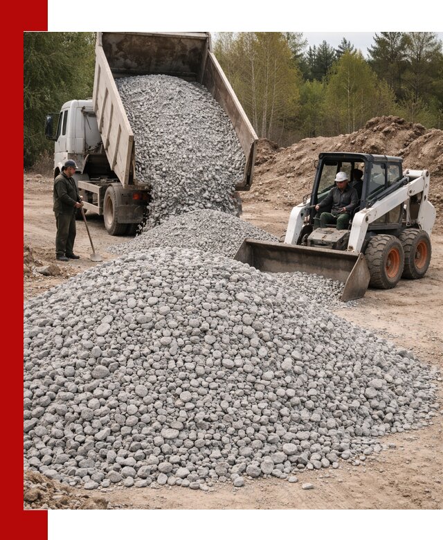 Доставка доломитового щебня в Североморске напрямую от карьера