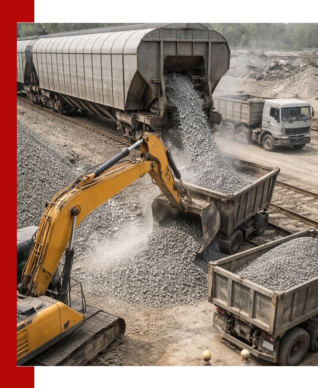 Доставка железнодорожного щебня в Североморске крупными партиями быстрого отгруза