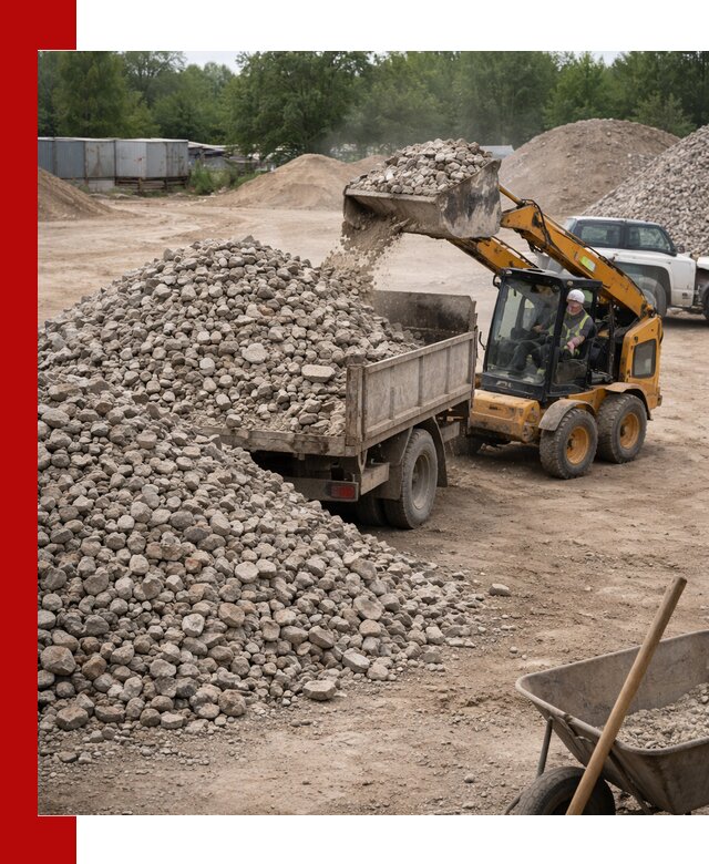 Доставка вторичного щебня в Североморске для строительных работ