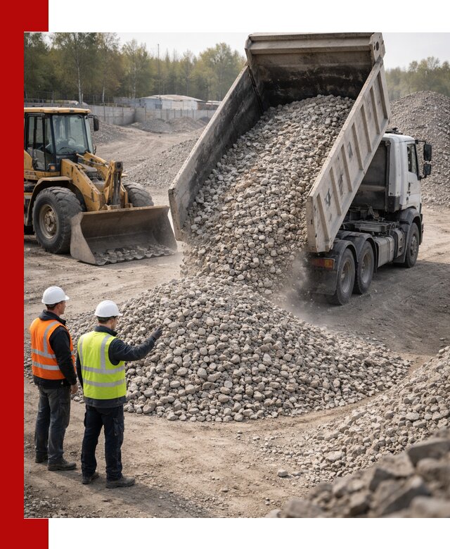 Вторичный щебень фракция 40–70 доставка в Североморске