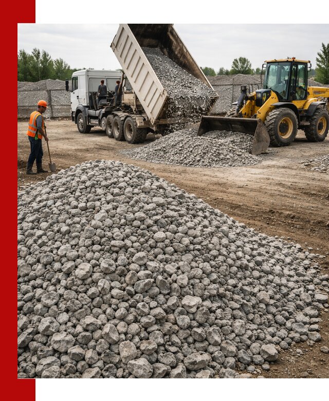 Доставка бетонного щебня фракции 40-70 в Североморске