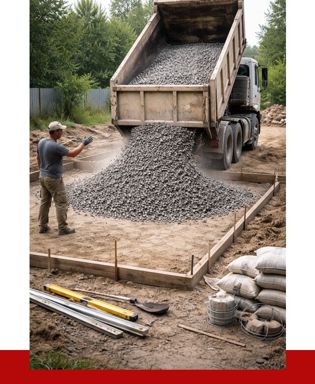 Купить щебень для фундамента в Североморске от 4814 р. | ПРОНЕРУДСвм