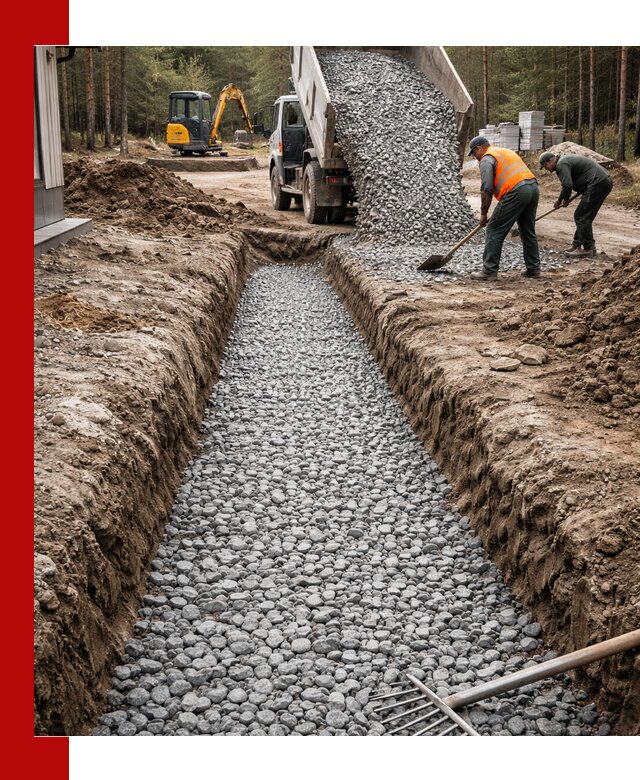 Щебень для дренажа с доставкой в Североморске высокого качества