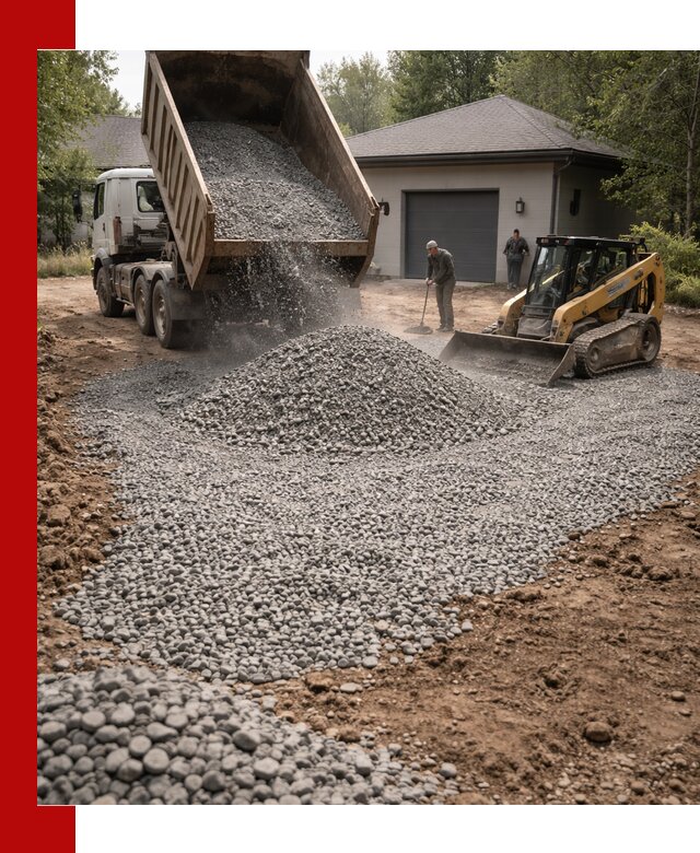 Щебень для парковки в Североморске: доставка и укладка качественного материала