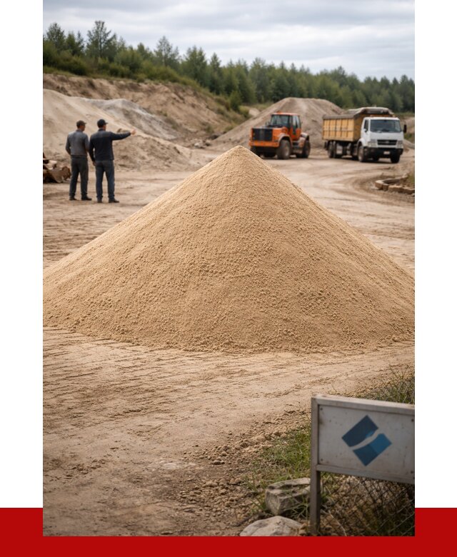 Карьерный песок навалом в Североморске от 1925 р. | ПРОНЕРУДСвм