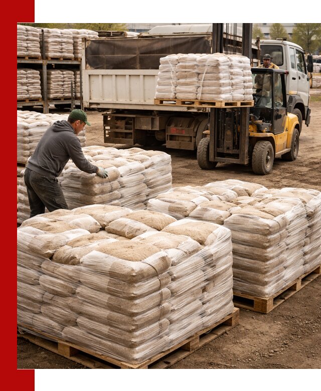 Карьерный песок в мешках с доставкой в Североморске