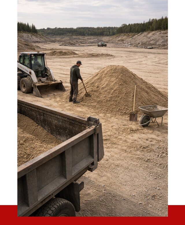 Карьерный песок среднезернистый в Североморске, от 2353 р. ПРОНЕРУДСвм