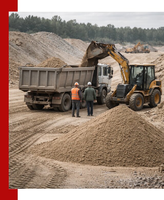 Карьерный среднезернистый песок с доставкой в Североморске