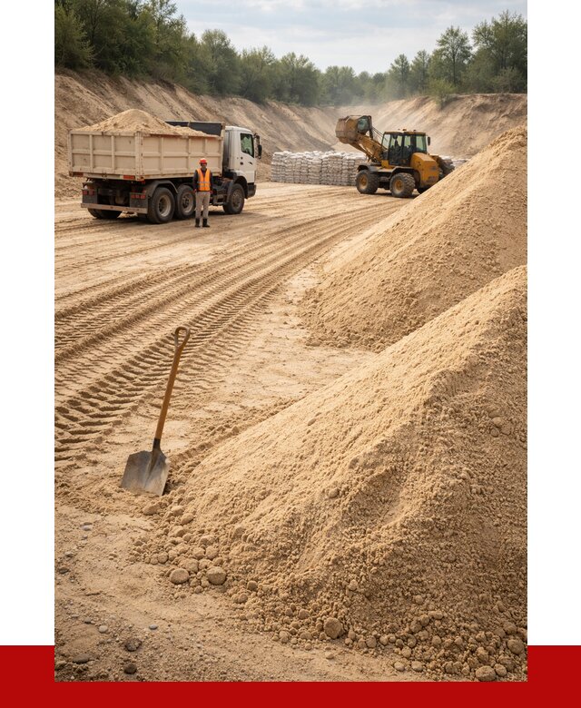 Карьерный песок мелкозернистый в Североморске от 9627 р. | ПРОНЕРУДСвм