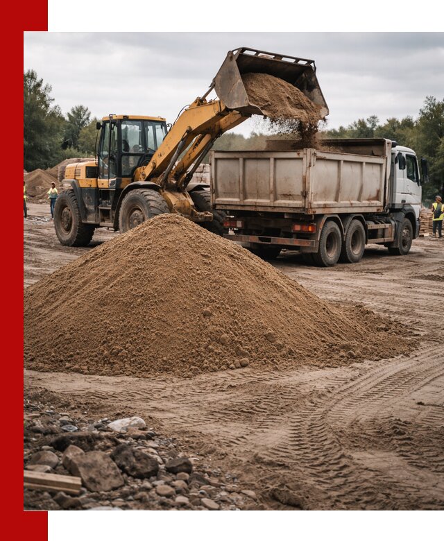 Доставка речного песка навалом в Североморске быстро и выгодно