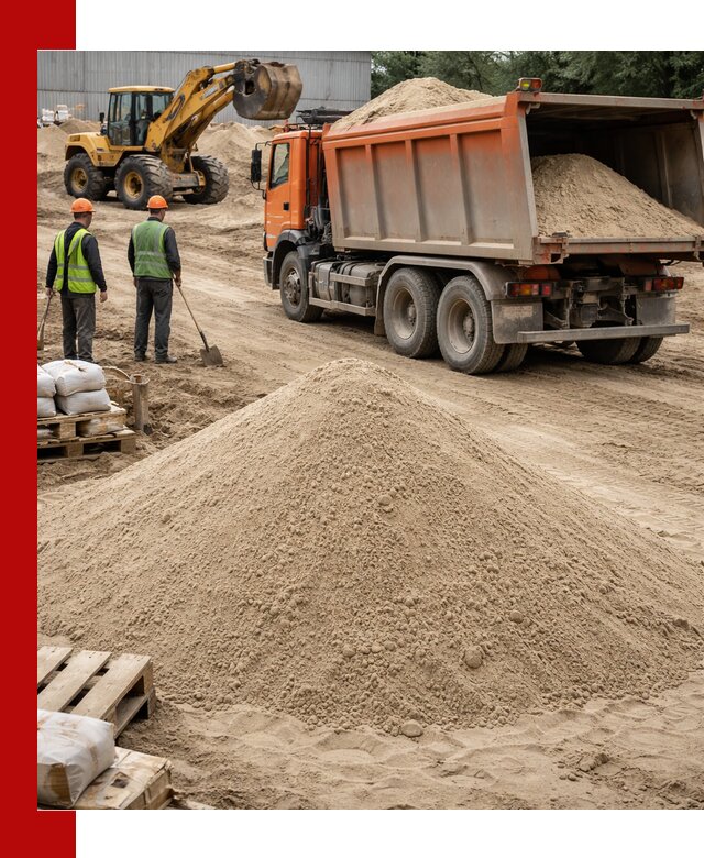 Доставка и продажа мытого речного песка в Североморске