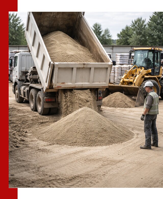 Поставка и доставка песка для бетона в Североморске