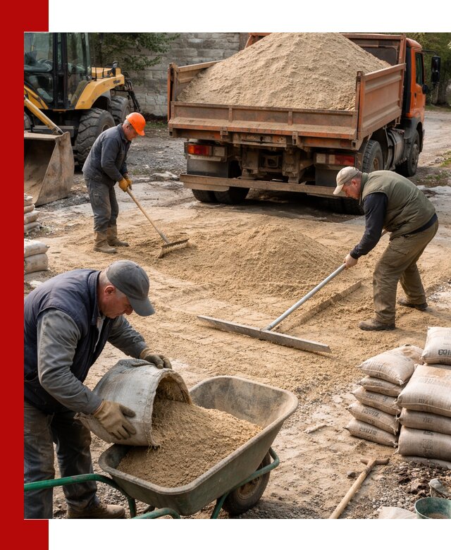 Поставка песка для стяжки в Североморске с быстрой доставкой