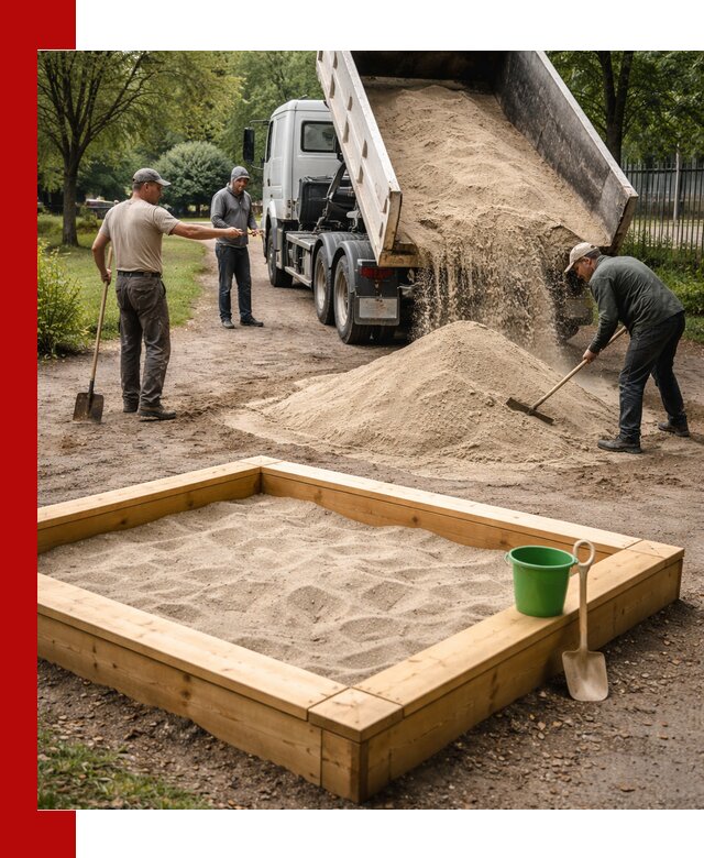 Песок для песочницы с доставкой в Североморске недорого и чистый