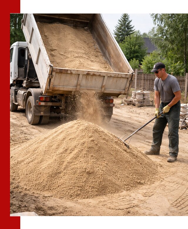 Доставка сухого песка самосвалами в Североморске