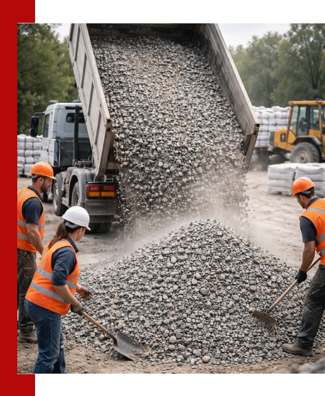 Доставка гравия и камня в Североморске оптом и в розницу