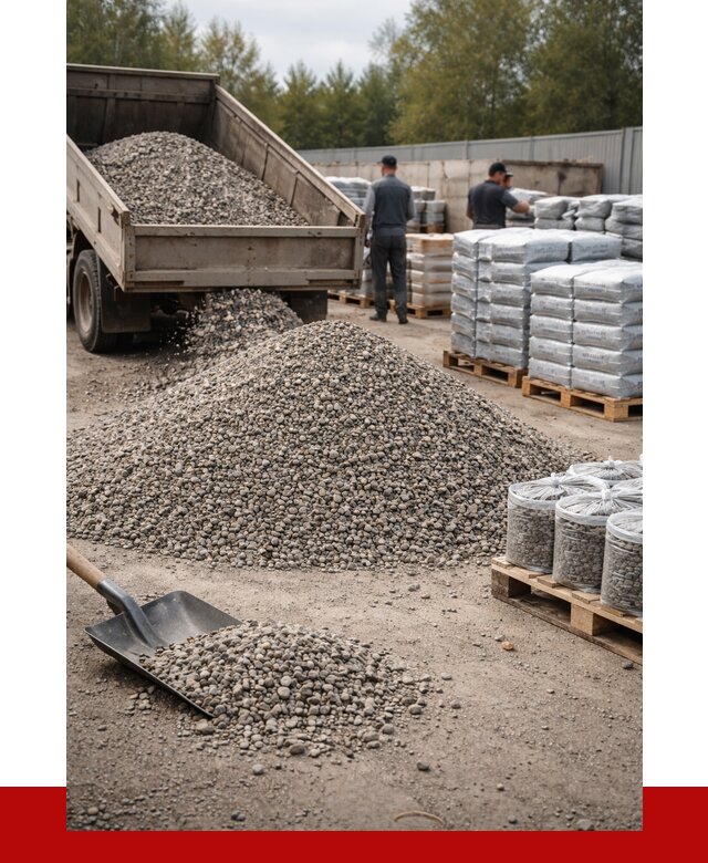 Гравий фракция 5-20 в Североморске купить от 2460 р. ПРОНЕРУДСвм