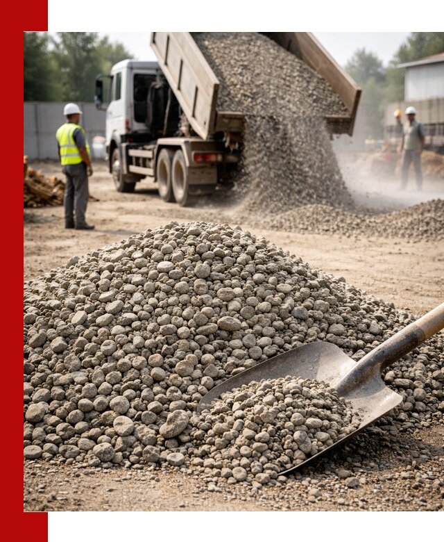 Доставка гравия фракции 20-40 в Североморске с самосвалами