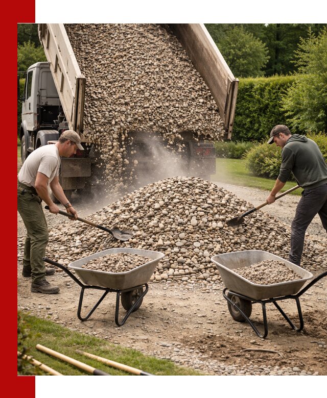 Доставка и продажа декоративной гальки в Североморске