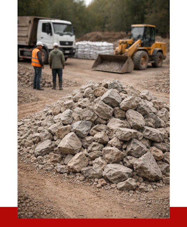 Купить бутовый камень с доставкой в Североморске от 2460 р. | ПРОНЕРУДСвм