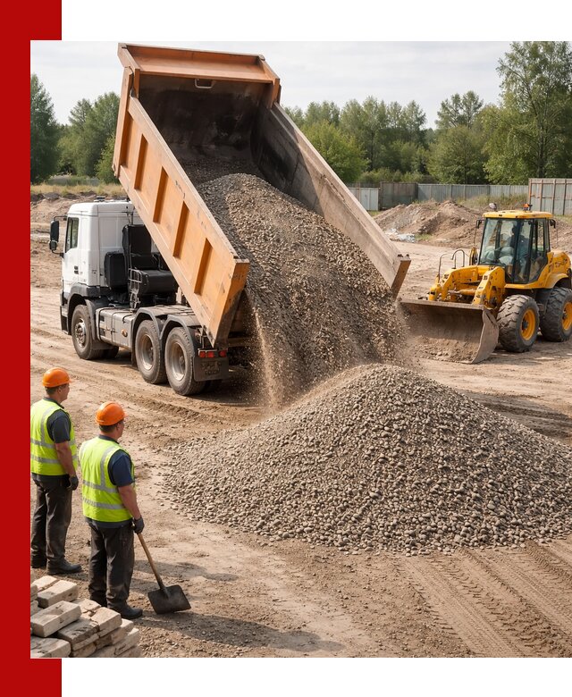 Доставка щебёночно-песчаной смеси ЩПС С7 в Североморске