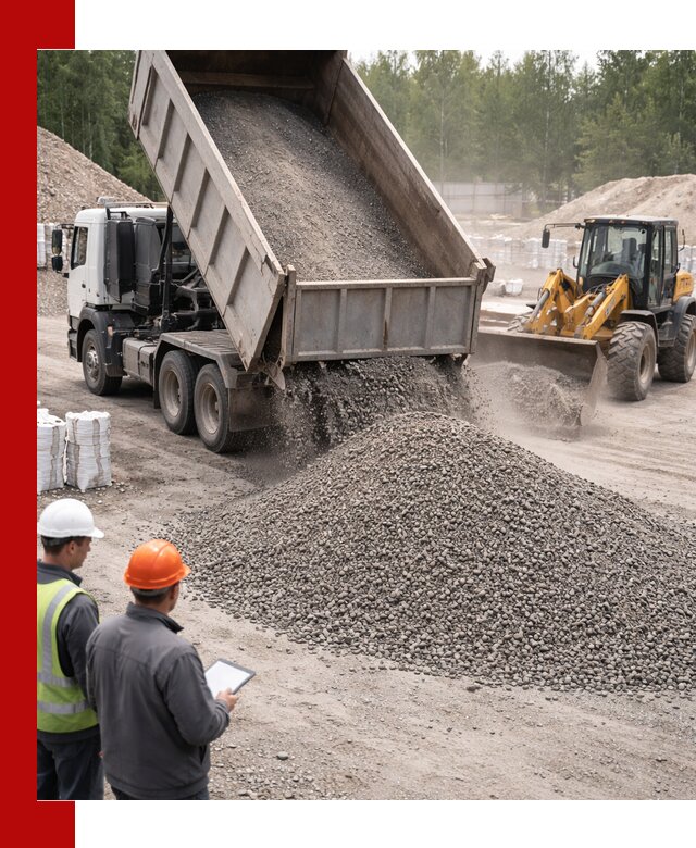 Доставка и продажа гранитного отсева 0-10 в Североморске