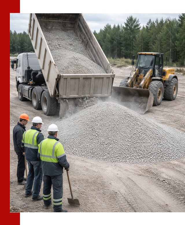 Известняковый отсев 0-5 доставка в Североморске быстро и выгодно