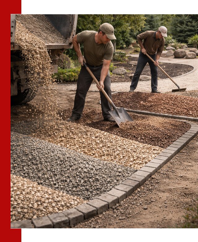 Декоративная крошка для ландшафта в Североморске — продажа и доставка