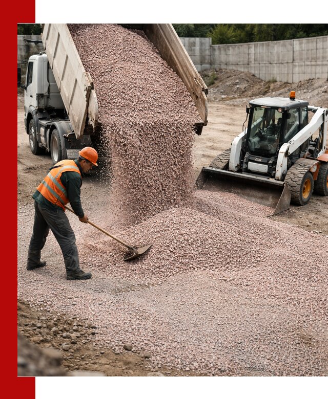 Крошка розовый гранит с доставкой в Североморске от производителя