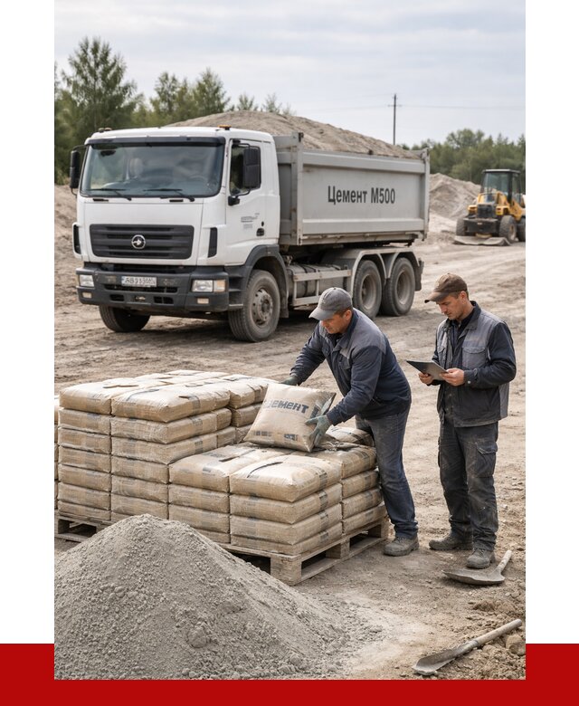 Купить цемент м500 с доставкой в Североморске от 5562 р. | ПРОНЕРУДСвм