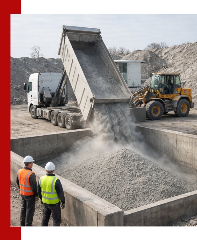 Доставка цемента навалом в Североморске крупными партиями