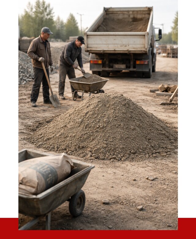 Цементно-песчаная смесь М150 в Североморске от 5028 р. | ПРОНЕРУДСвм