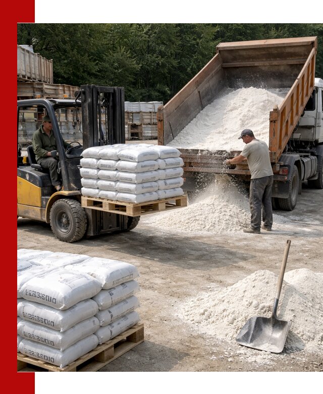 Доставка строительной извести оптом и в розницу в Североморске