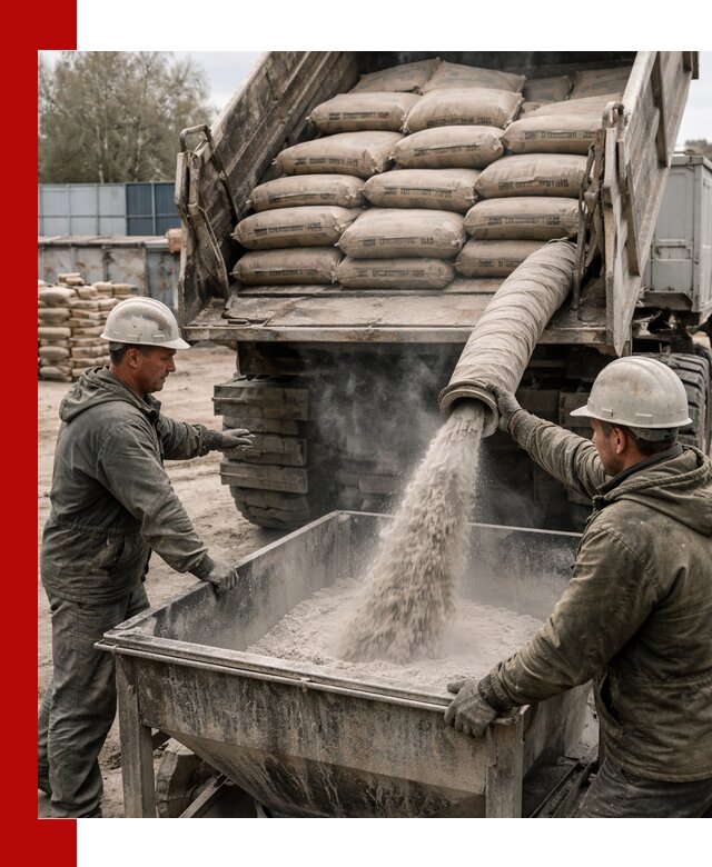 Доставка цемента М400 в Североморске оптом и в розницу