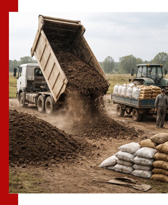Доставка грунта и удобрений оптом в Североморске для сельхоз и строительства