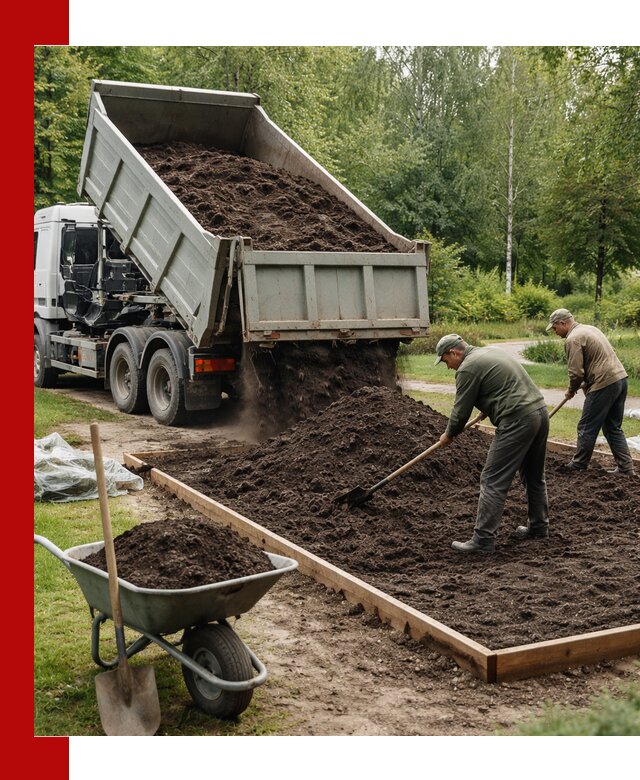 Доставка грунта для озеленения и благоустройства в Североморске