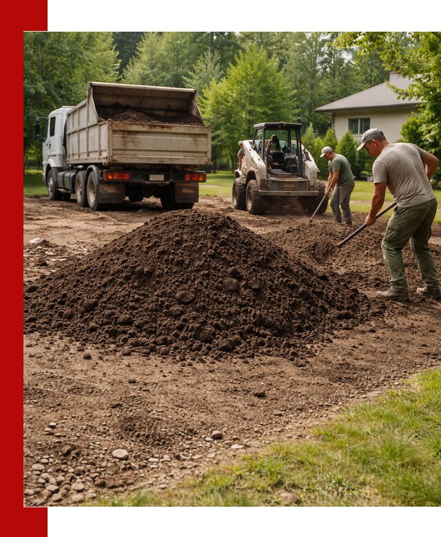 Доставка и укладка грунта для газона в Североморске