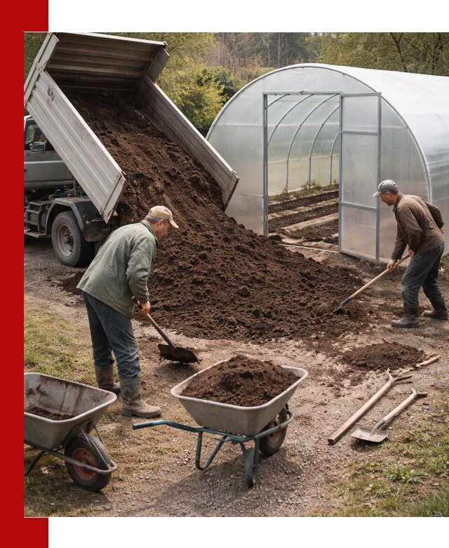 Грунт для теплицы с доставкой в Североморске — плодородный субстрат под растения
