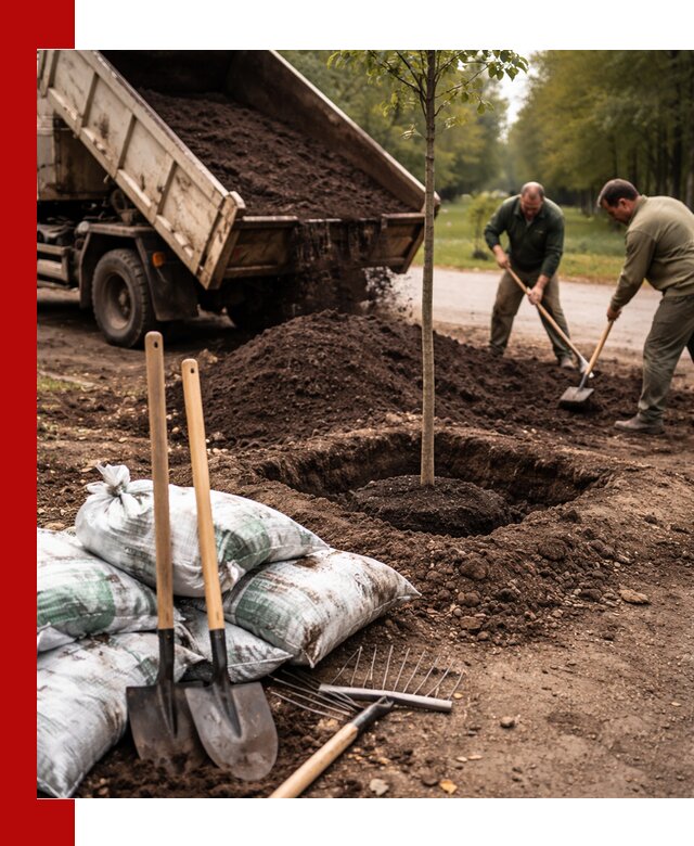 Грунт для посадки деревьев в Североморске — доставка и подготовка почвы